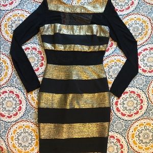 Black and Gold Party Dress by Ark &Co.